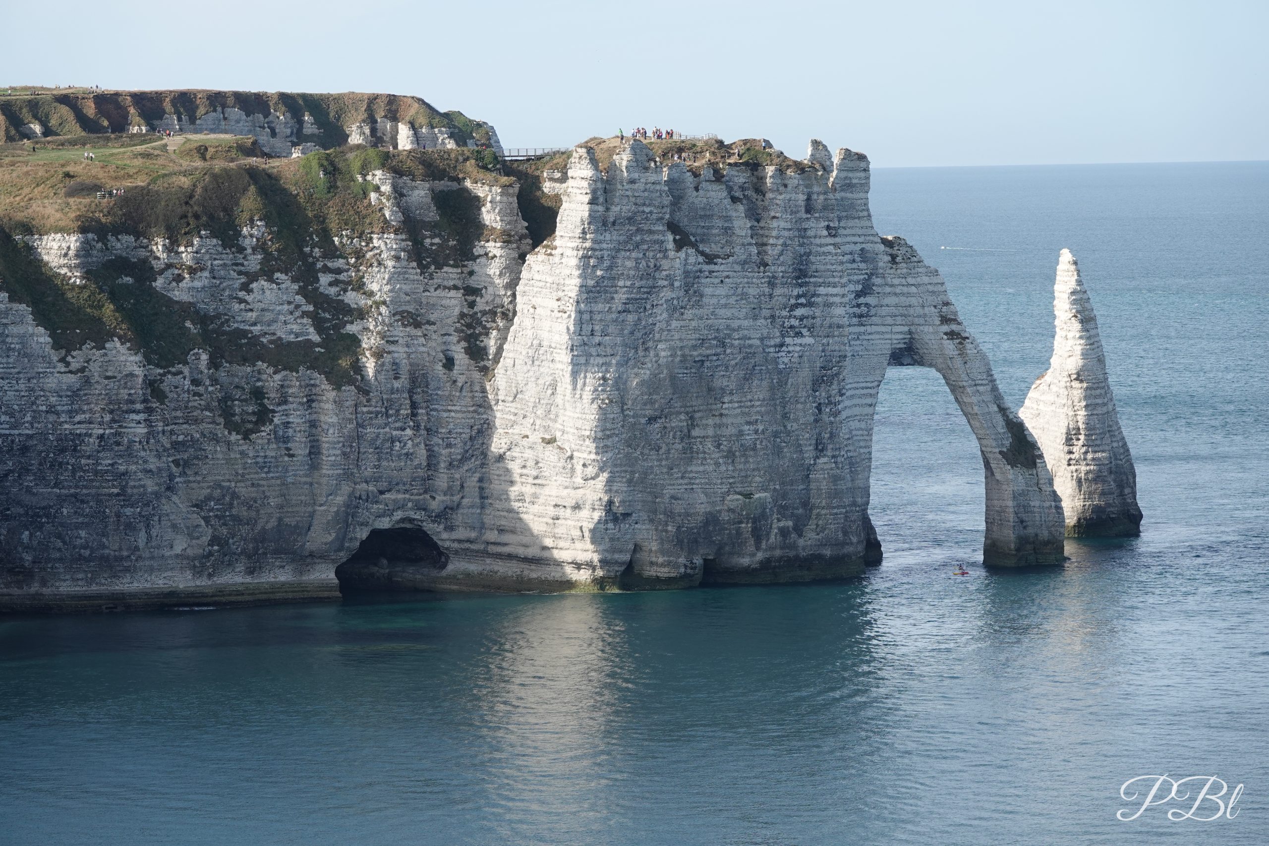 Falaises blanches d'Étretat, l'arche et l'aiguille